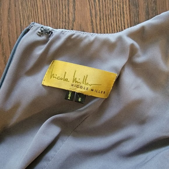 Nicole Miller Silver Dress - US 6 - Picture 2 of 2